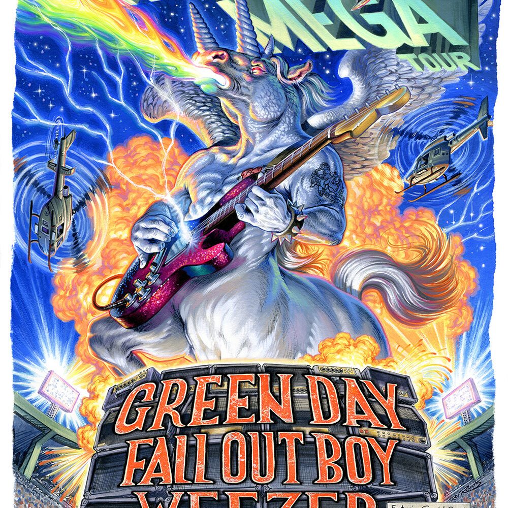 Hella Mega Tour Green Day, Fall Out Boy & Weezer at Marlay Park hap