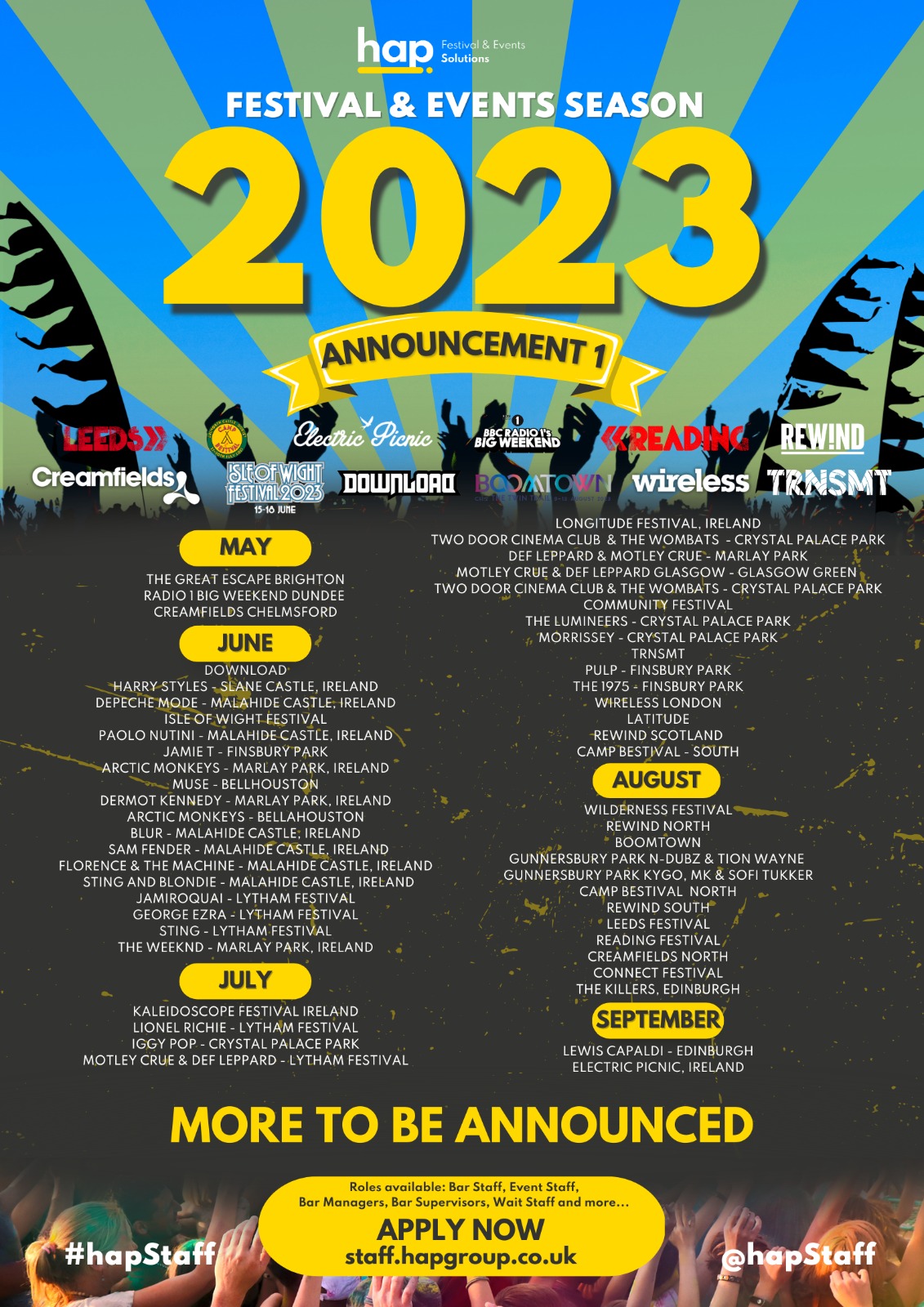 Our 2023 Festival And Event Line up Is Here Hap Solutions Group